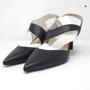 Calvin Klein Women's Larin Pump, Black Leather, 11M